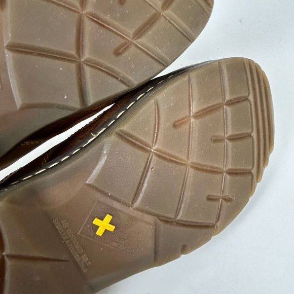 Dr. Martens Doc sandals mens size 9 slides brown leather slip on - Picture 14 of 15